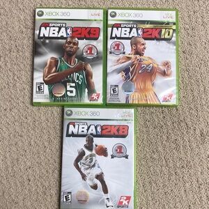 NBA 2K Xbox 360 Game Bundle - 2k8, 2K9 & 2k10